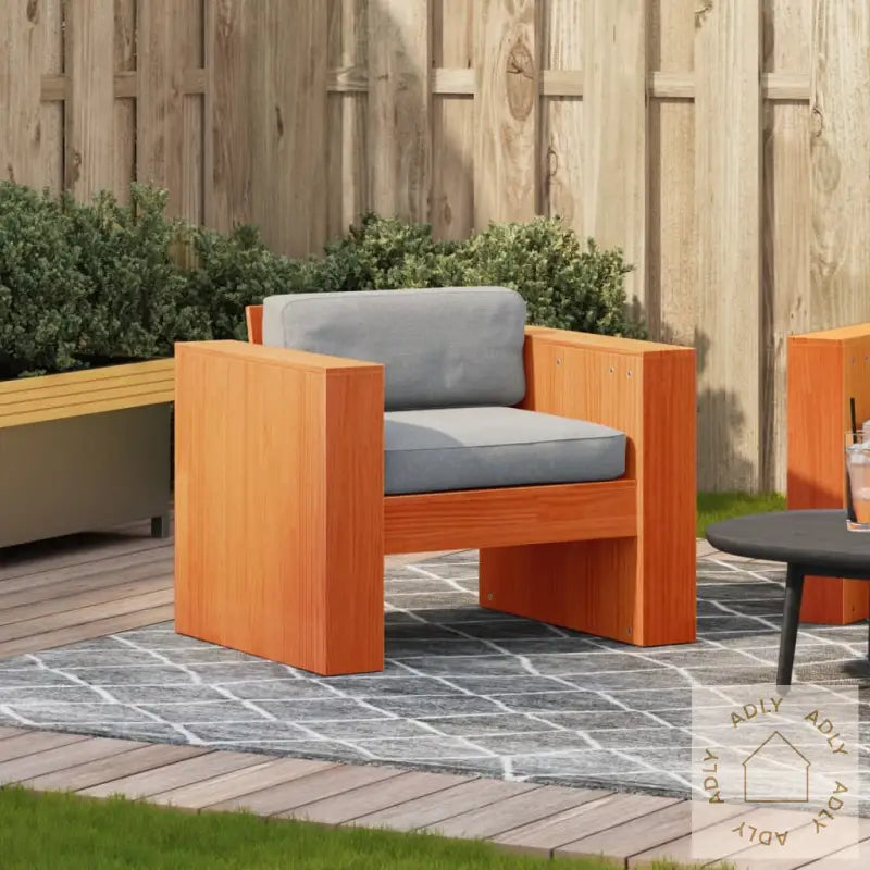 Hagesofa Voksbrun 79X60X62 Cm Heltre Furu