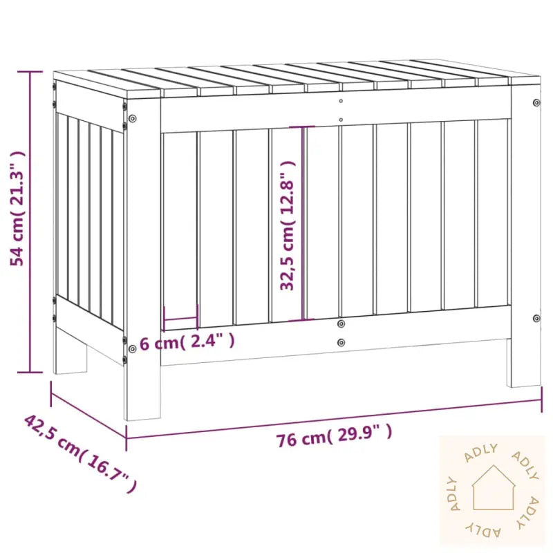 Putekasse 76X42,5X54 Cm Heltre Furu