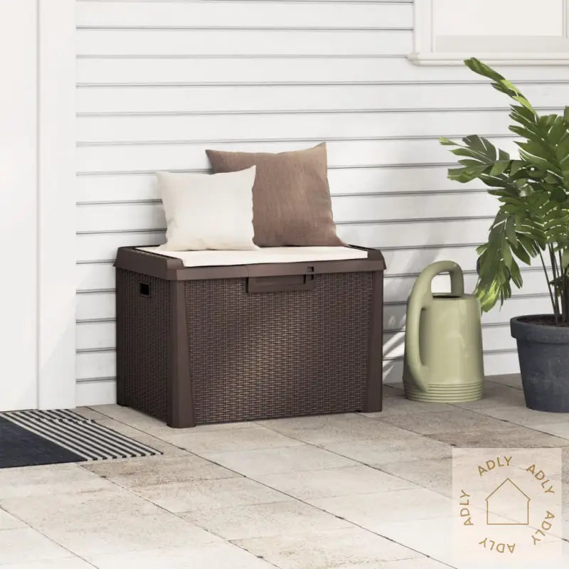 Putekasse Med Sittepute Brun 125 L Pp
