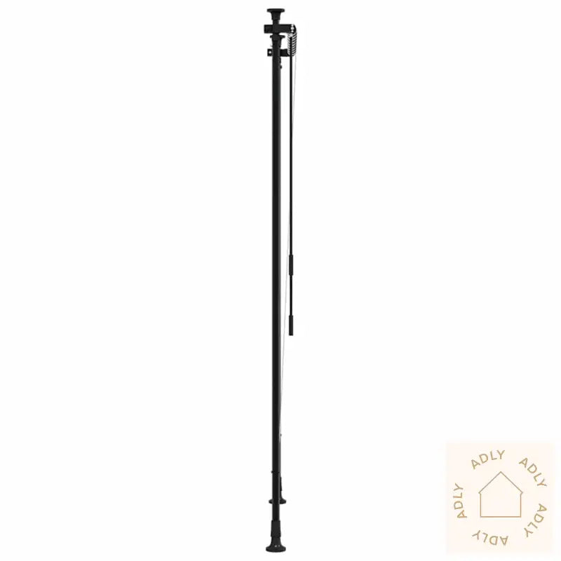 Utendørs Rullegardin Blå Og Hvit 100X270 Cm Stoff Og Stål