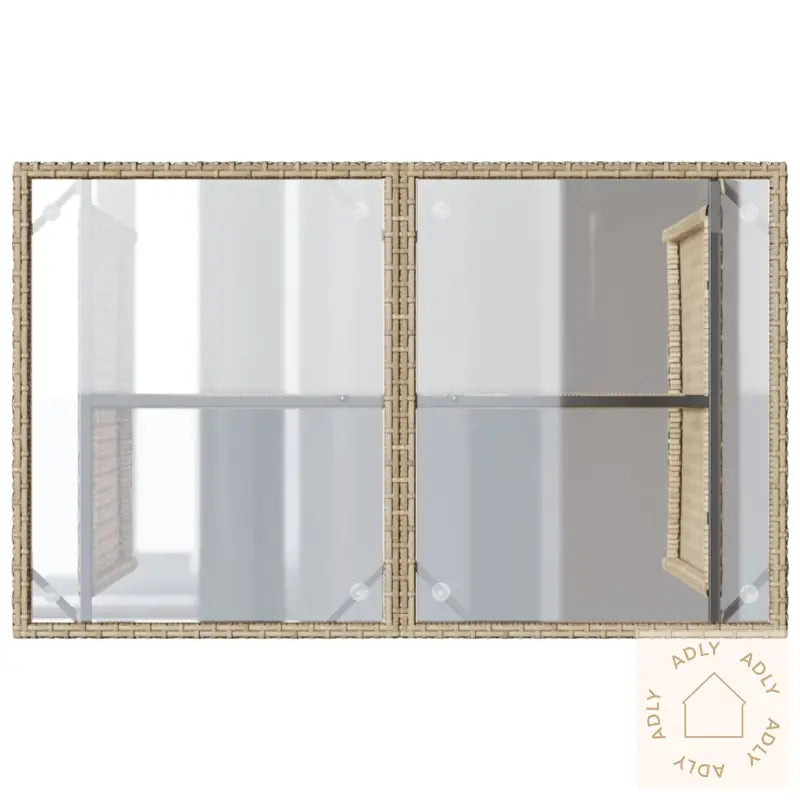 Hagespisegruppe Med Puter 2 Deler Beige Polyrotting