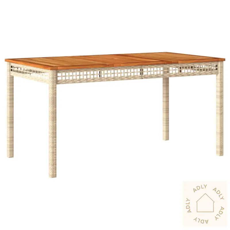 Hagespisegruppe Med Puter 5 Deler Polyrotting Beige