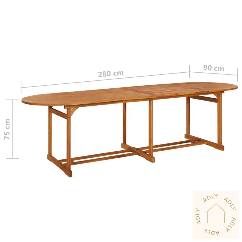 Hagespisegruppe 11 Deler 280X90X75 Cm Heltre Akasie