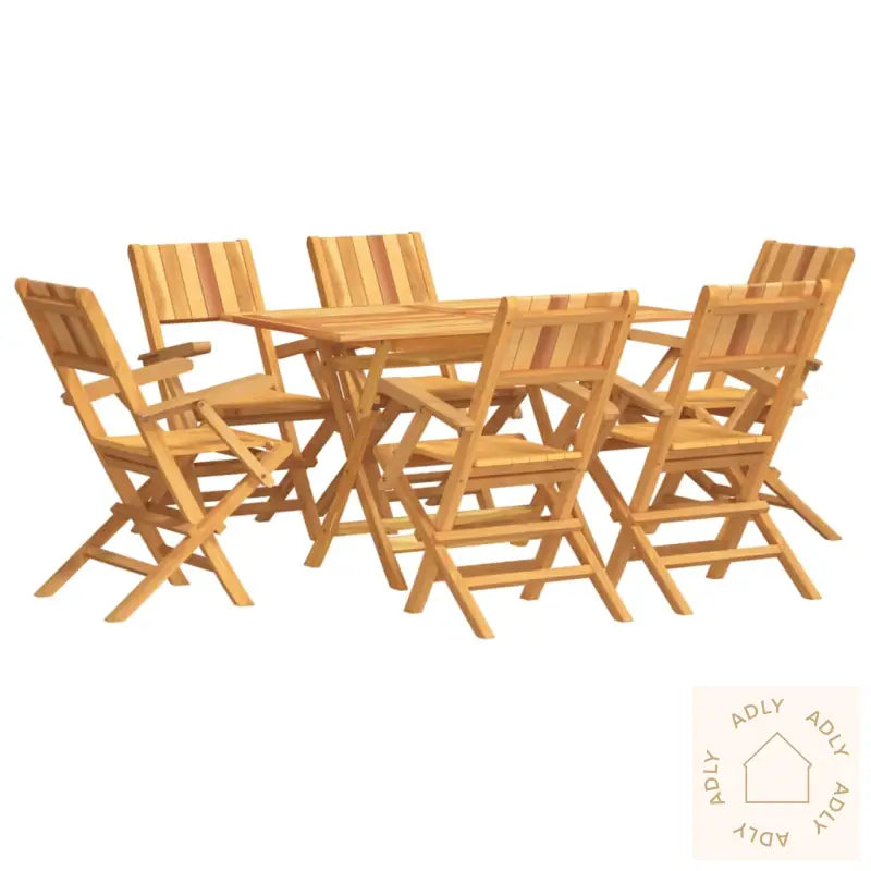 Utendørs Spisestue 7 Deler Heltre Teak