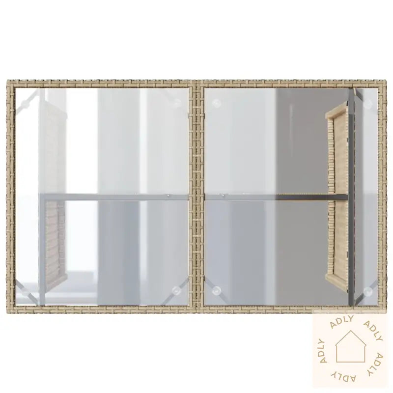 Hagespisegruppe Med Puter 2 Deler Beige Polyrotting