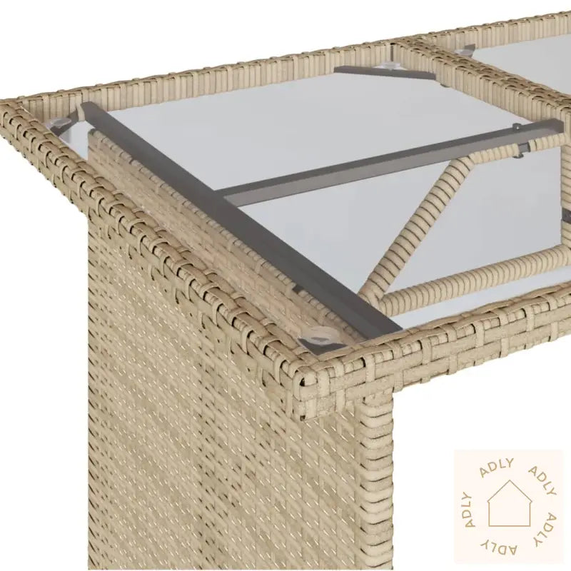 Hagespisegruppe Med Puter 2 Deler Beige Polyrotting