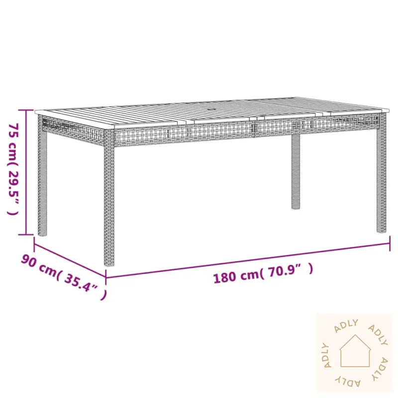 Hagespisegruppe Med Puter 7 Deler Polyrotting Svart