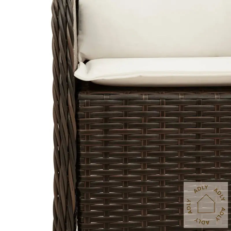 Hagespisegruppe Med Puter 7 Deler Polyrotting Brun