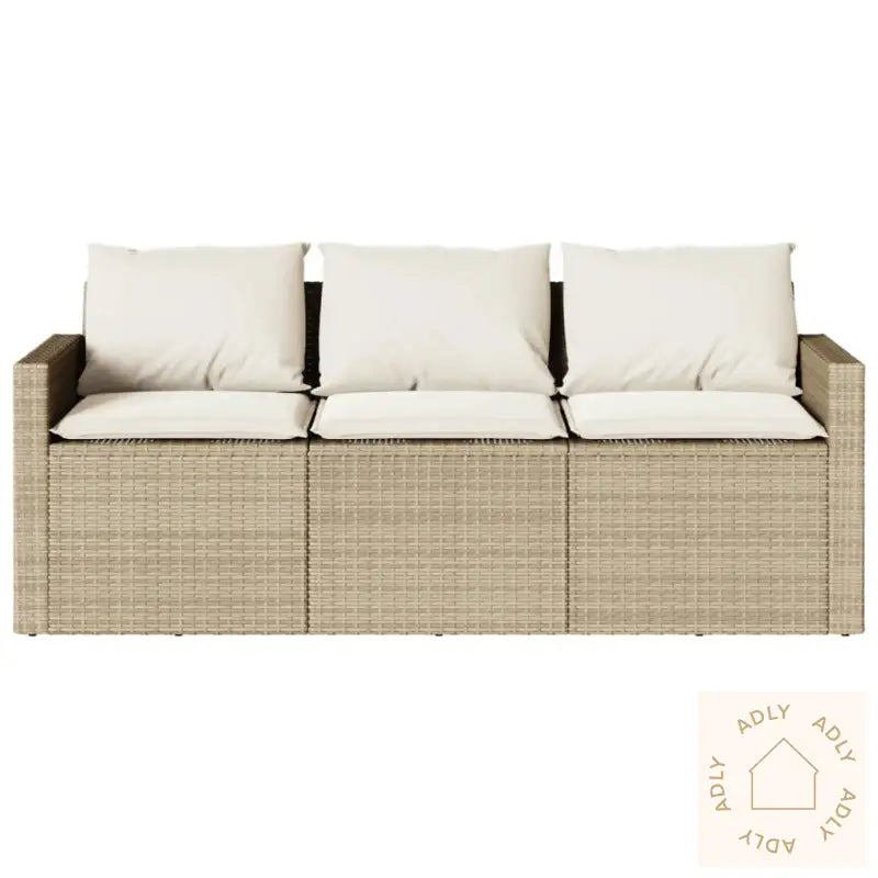 Hagespisegruppe Med Puter 2 Deler Beige Polyrotting