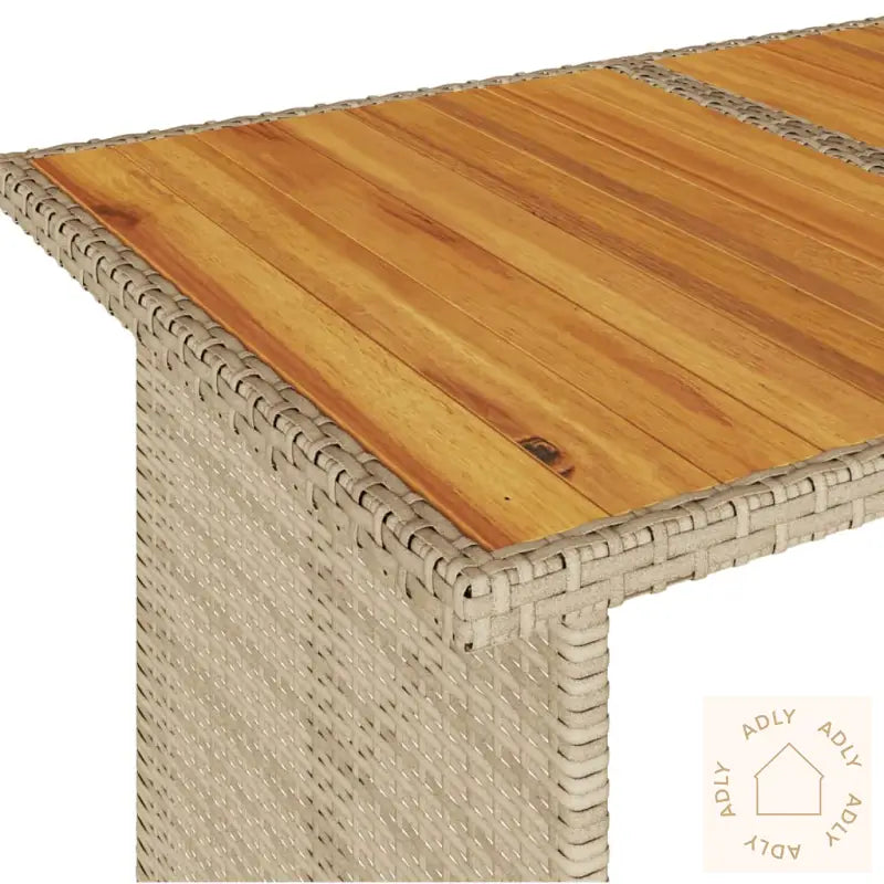 Hagespisegruppe Med Puter 2 Deler Beige Polyrotting