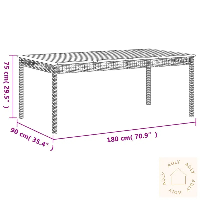 Hagespisegruppe Med Puter 9 Deler Polyrotting Beige