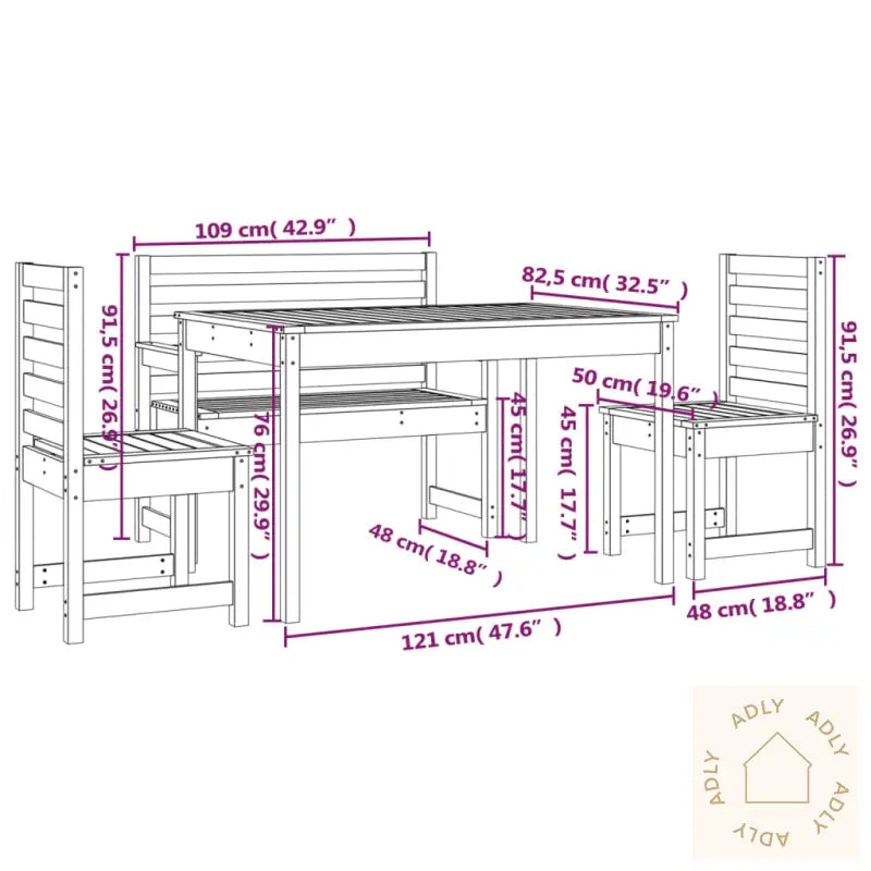 Hagespisestue 4 Deler Heltre Furu