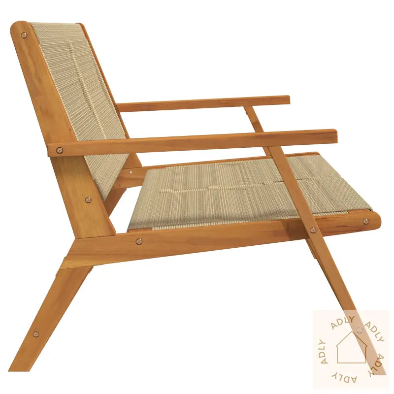 Hagebenk Beige 76X122X73 Cm Massivt Tre Akasietre