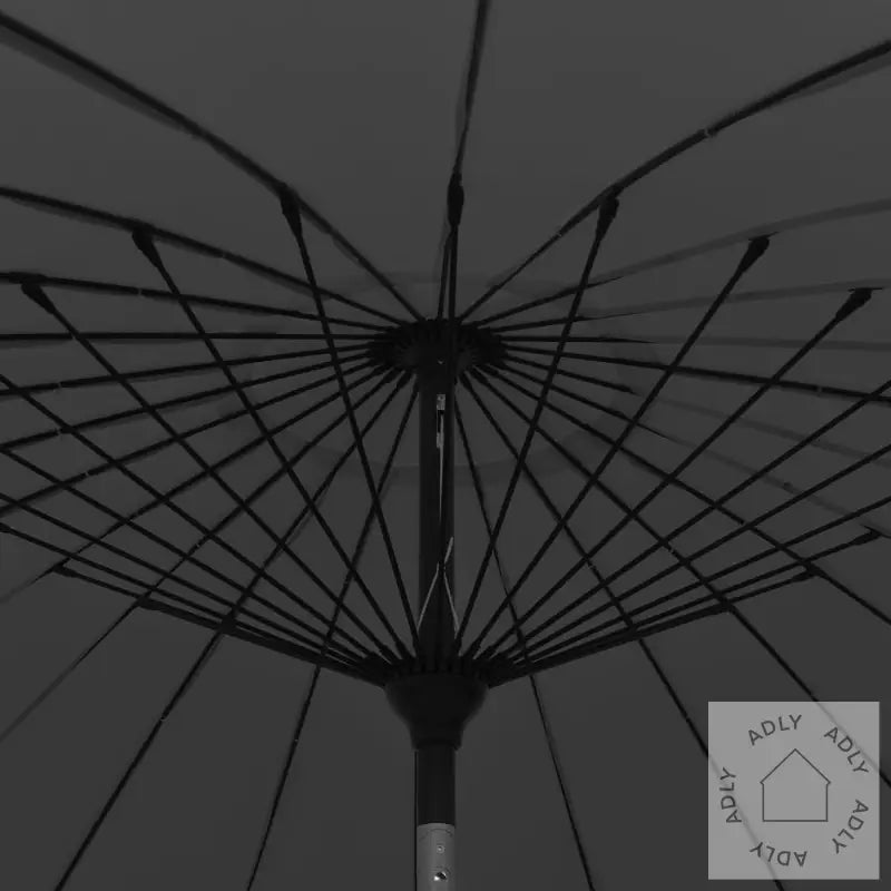 Parasoll Med Aluminiumsstang 270 Cm Antrasitt