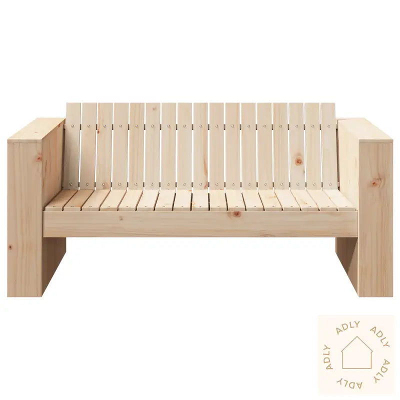 Hagesofa 2-Seter 134X60X62 Cm Solid Tre Furu