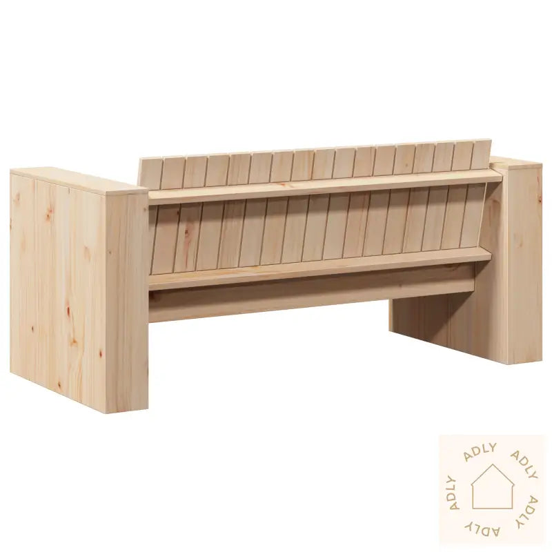 Hagesofa 2-Seter 134X60X62 Cm Solid Tre Furu