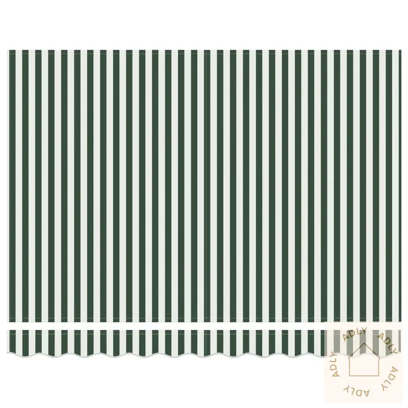 Markiseduk For 3X2.5 M Ramme Grønn Og Hvit