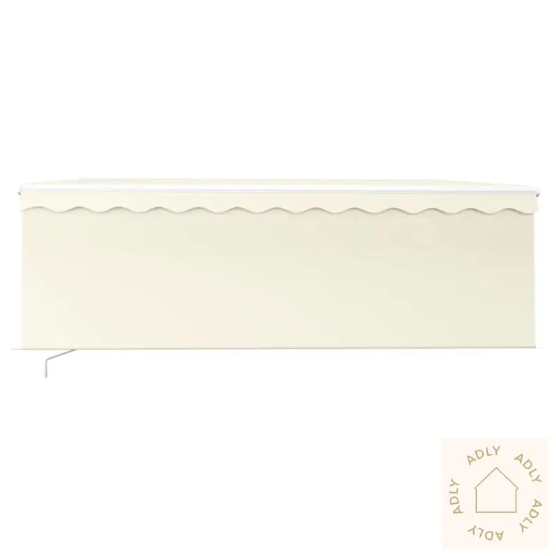 Manuell Uttrekkbar Markise Med Rullegardin 4X3 M Kremhvit