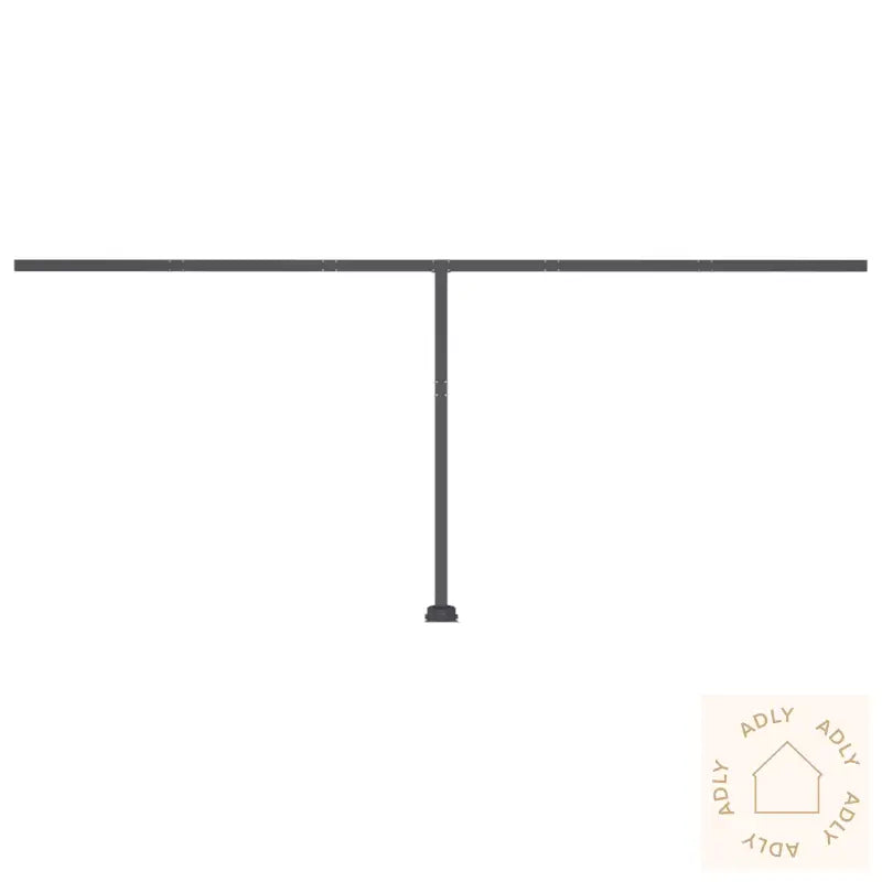 Manuell Uttrekkbar Markise Med Led 600X300 Cm Oransje Og Brun