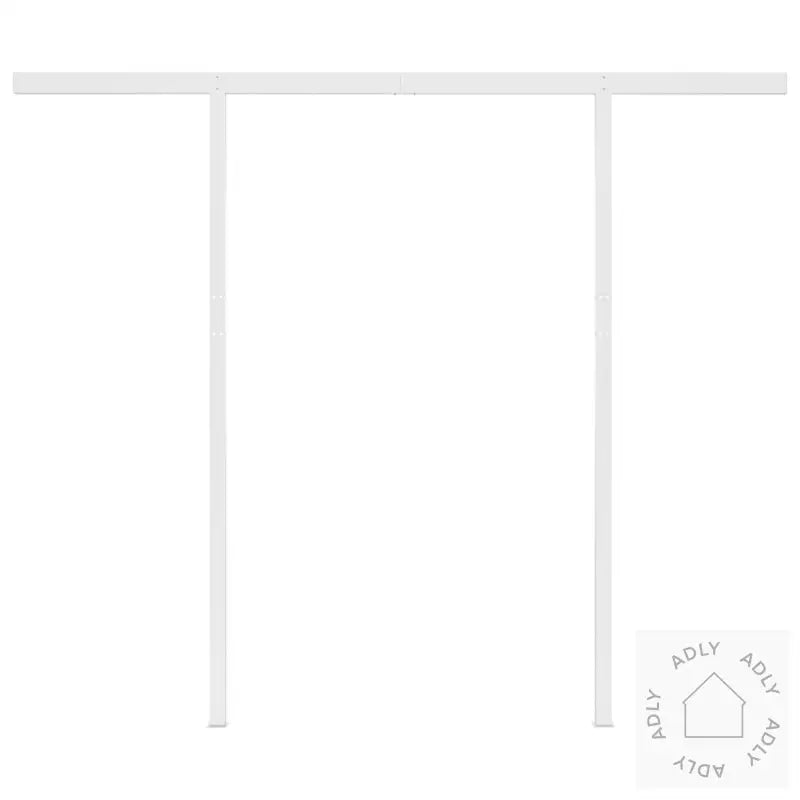 Manuell Uttrekkbar Markise Med Led 3,5X2,5 M Antrasitt