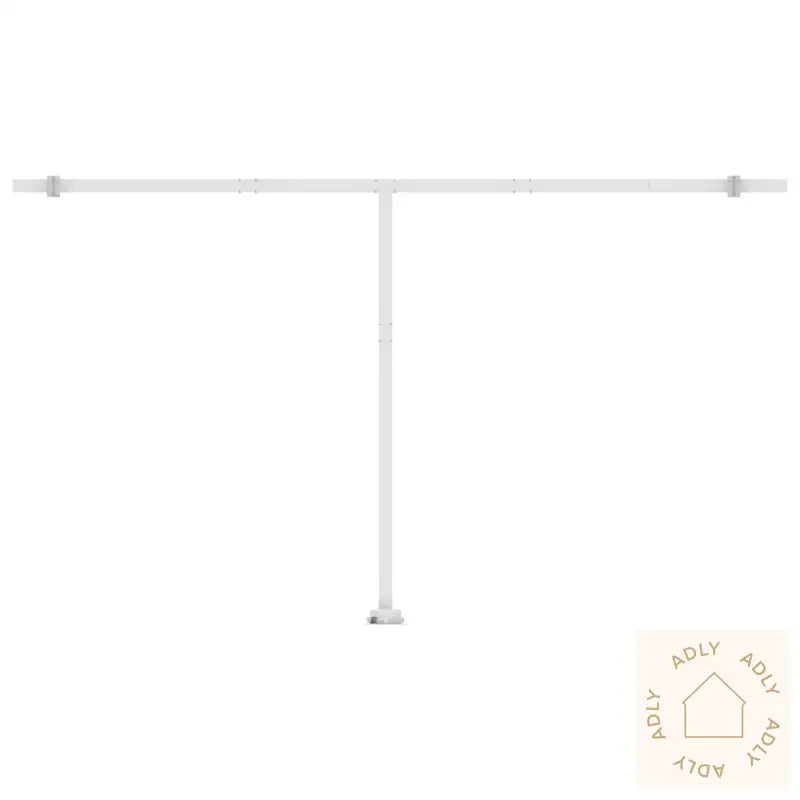 Manuell Uttrekkbar Markise Med Led 500X300 Cm Antrasitt