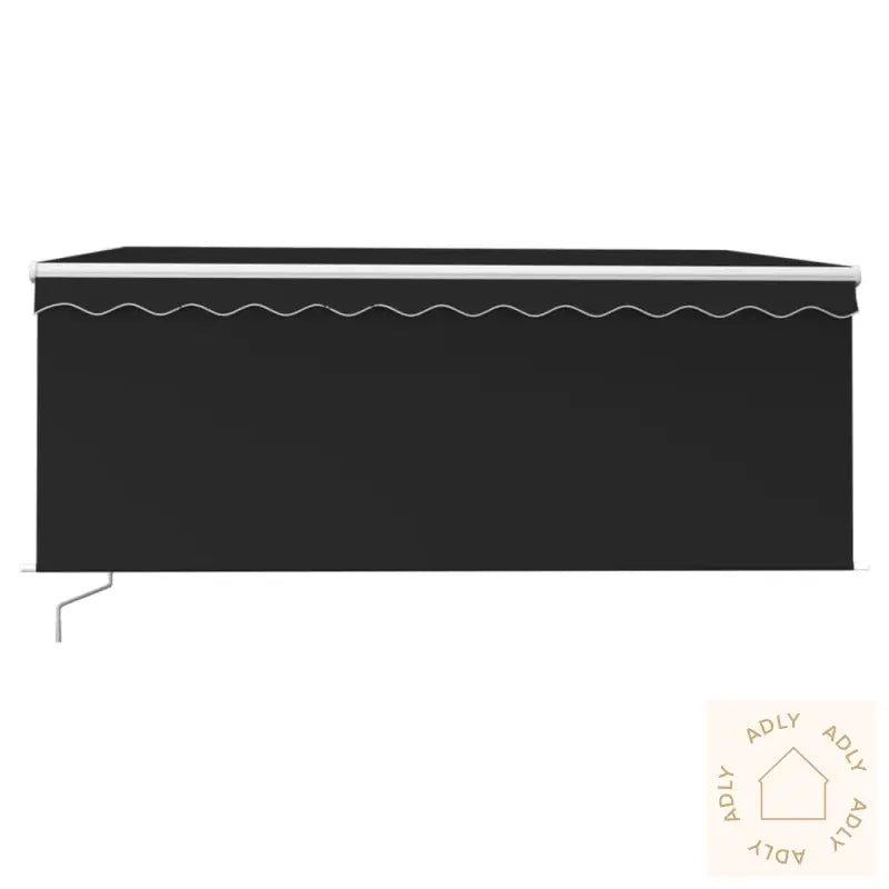 Manuell Uttrekkbar Markise Med Rullegardin 3X2,5 M Antrasitt