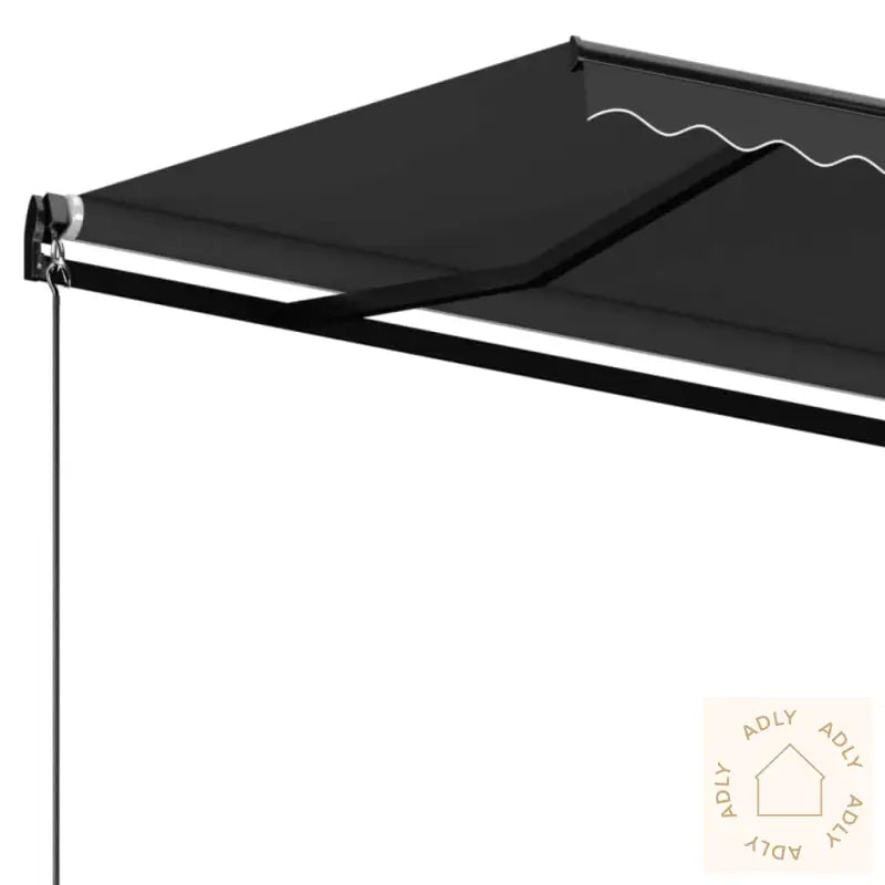 Manuell Uttrekkbar Markise 450X350 Cm Antrasitt