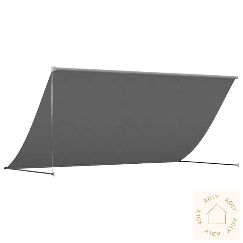 Uttrekkbar Markise Antrasitt 300X150 Cm Stoff Og Stål