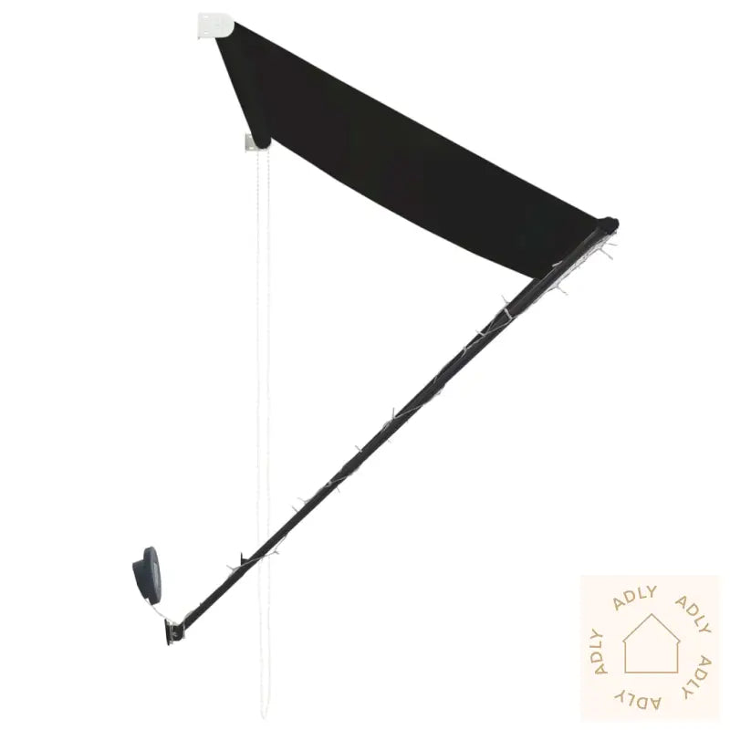 Uttrekkbar Markise Med Led 300X150 Cm Antrasitt