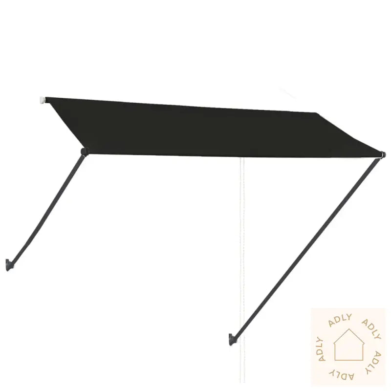 Uttrekkbar Markise Med Led 300X150 Cm Antrasitt
