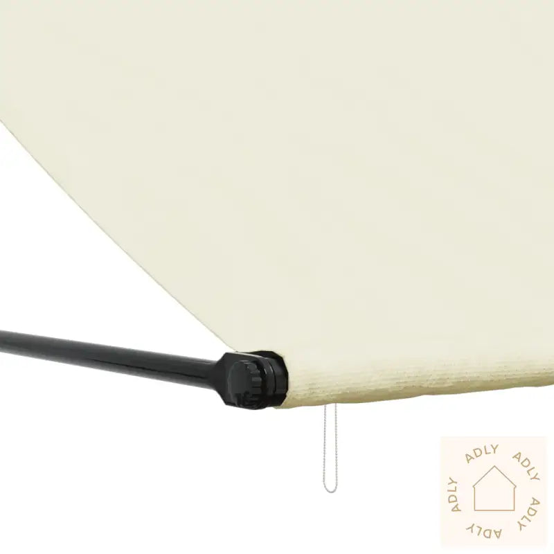 Uttrekkbar Markise Kremhvit 250X150 Cm Stoff Og Stål