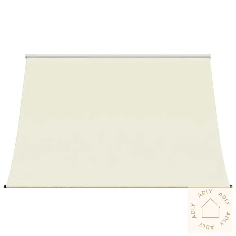 Uttrekkbar Markise Kremhvit 250X150 Cm Stoff Og Stål