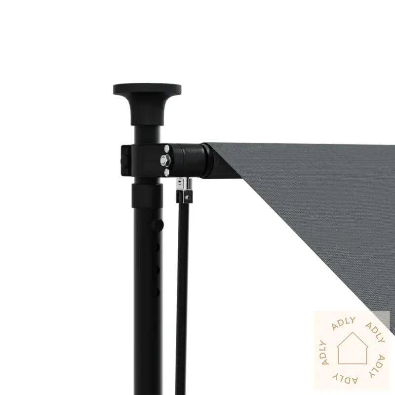 Uttrekkbar Markise Antrasitt 150X150 Cm Stoff Og Stål