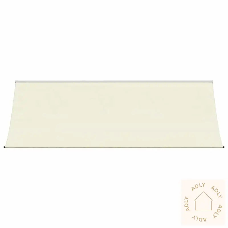 Uttrekkbar Markise Kremhvit 400X150 Cm Stoff Og Stål