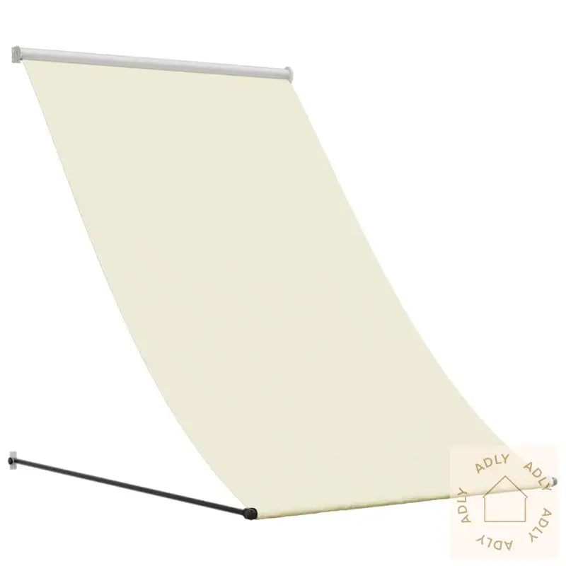 Uttrekkbar Markise Kremhvit 100X150 Cm Stoff Og Stål