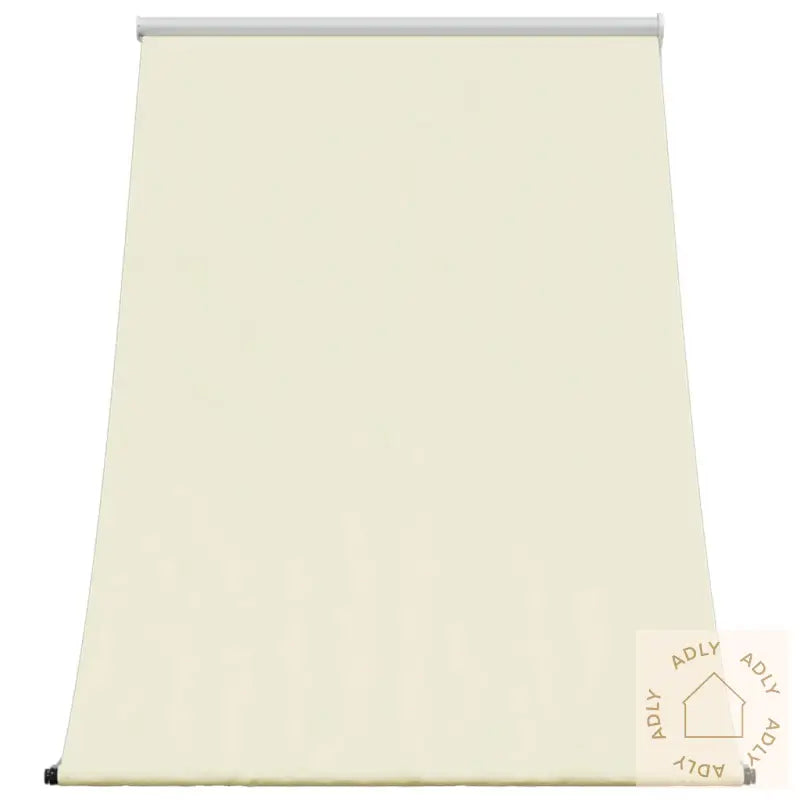 Uttrekkbar Markise Kremhvit 100X150 Cm Stoff Og Stål