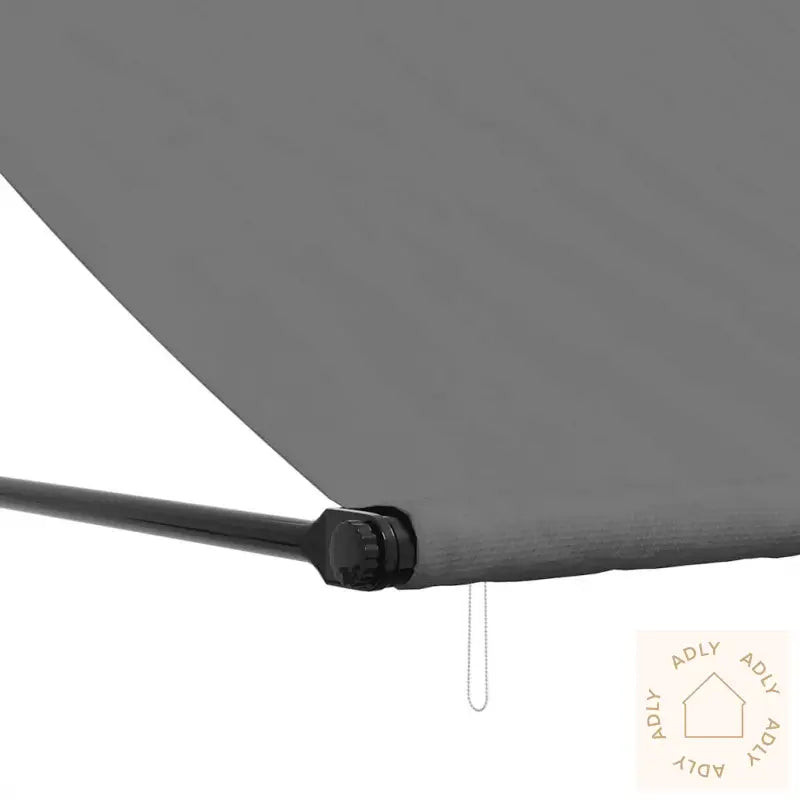 Uttrekkbar Markise Antrasitt 400X150 Cm Stoff Og Stål
