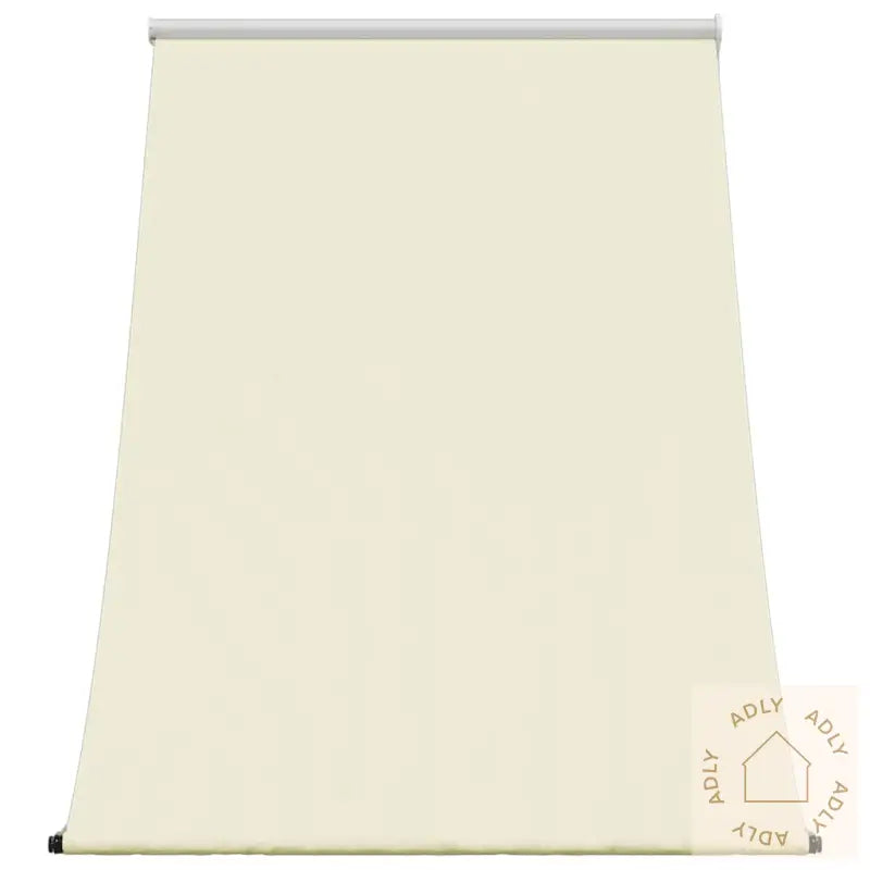 Uttrekkbar Markise Kremhvit 150X150 Cm Stoff Og Stål