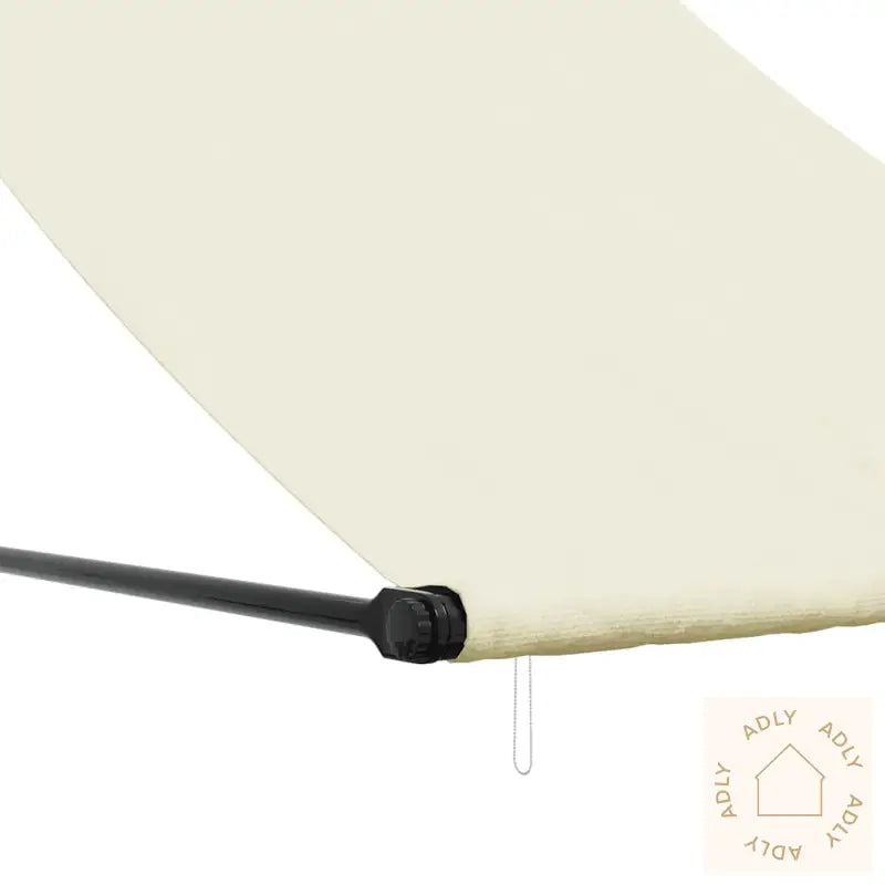 Uttrekkbar Markise Kremhvit 150X150 Cm Stoff Og Stål