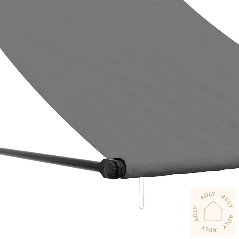 Uttrekkbar Markise Antrasitt 150X150 Cm Stoff Og Stål
