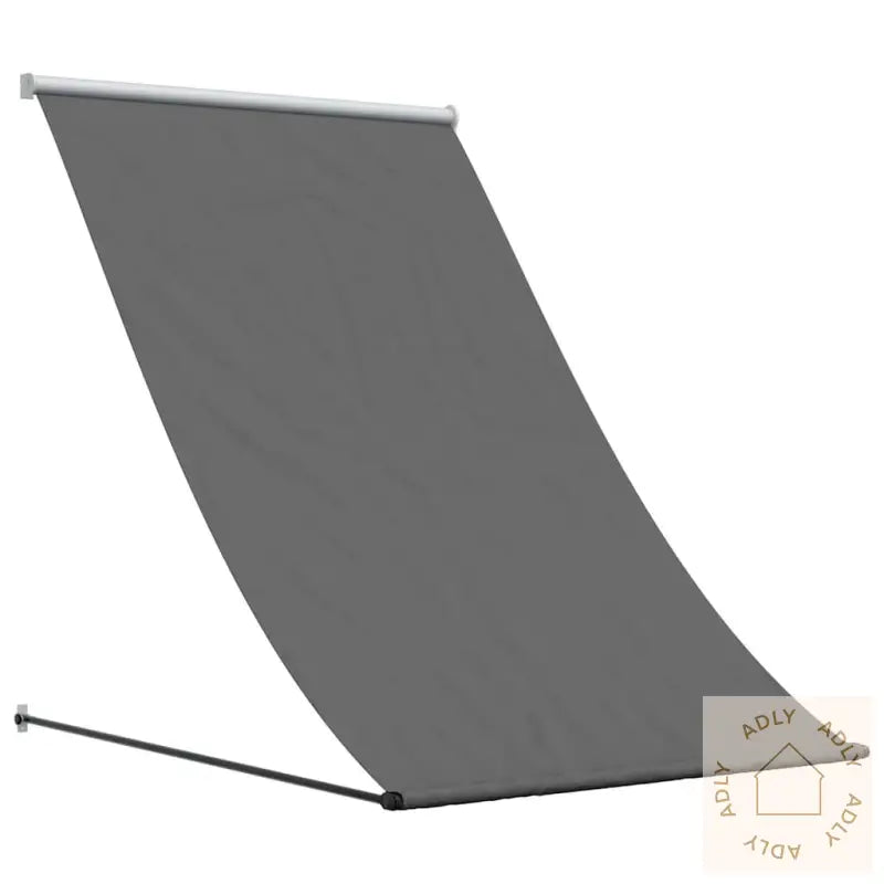 Uttrekkbar Markise Antrasitt 150X150 Cm Stoff Og Stål