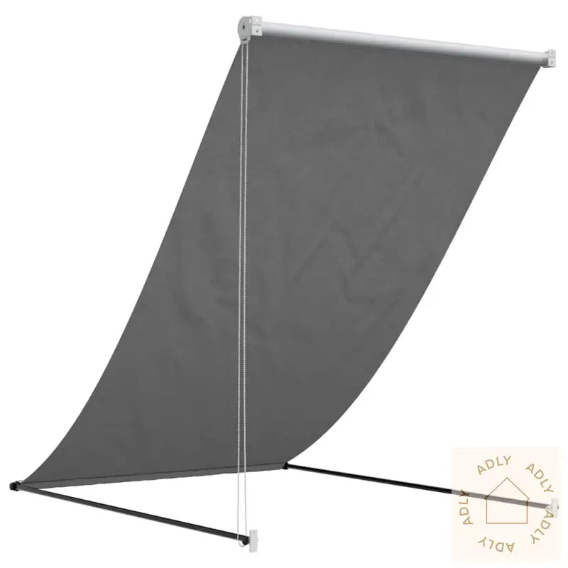 Uttrekkbar Markise Antrasitt 150X150 Cm Stoff Og Stål