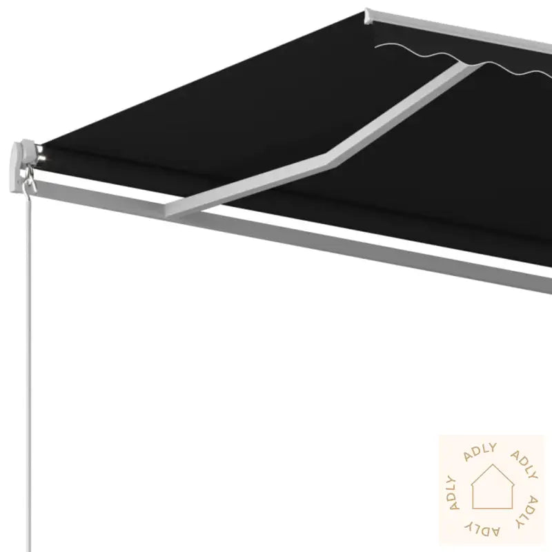Manuell Uttrekkbar Markise 400X350 Cm Antrasitt