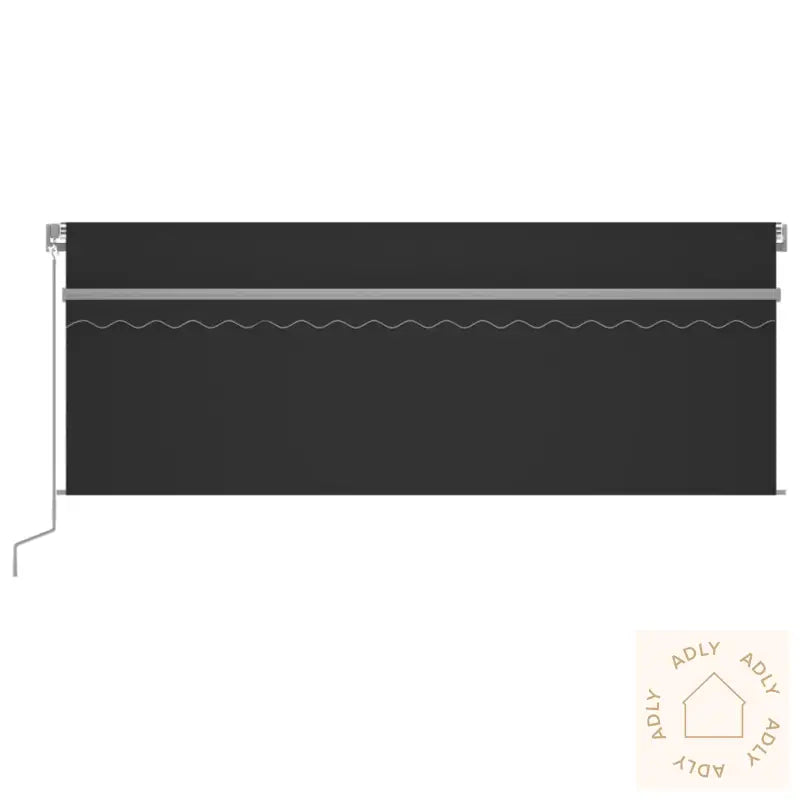 Manuell Uttrekkbar Markise Rullegardin Og Led 4,5X3 M Antrasitt