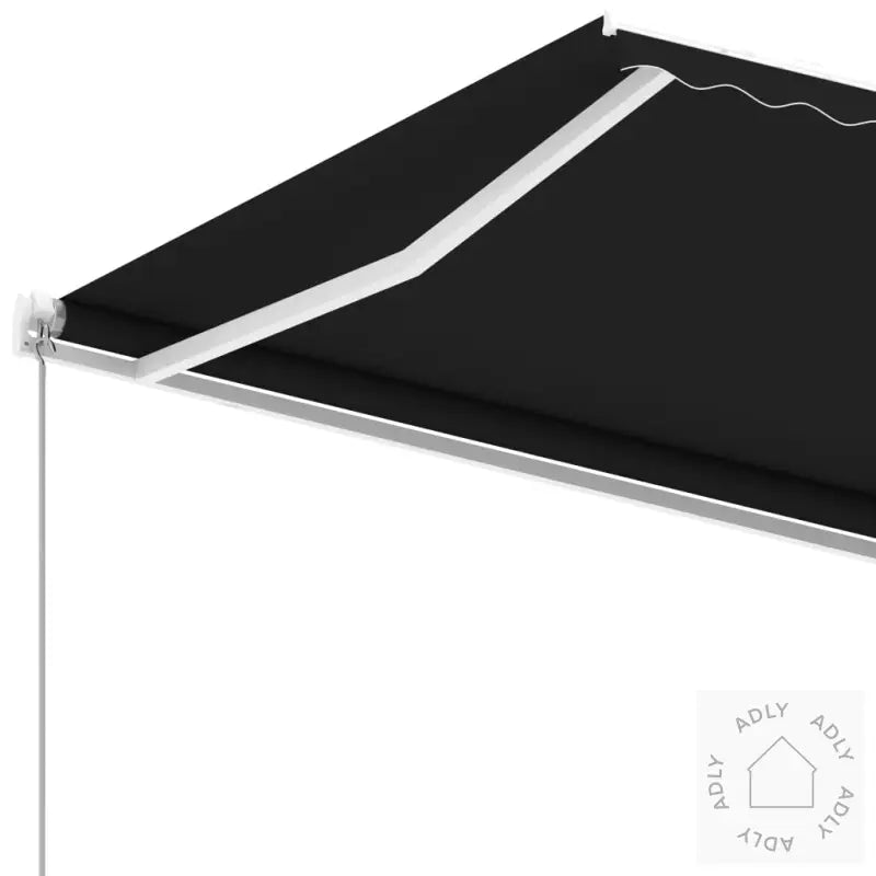 Frittstående Manuell Uttrekkbar Markise 350X250 Cm Antrasitt