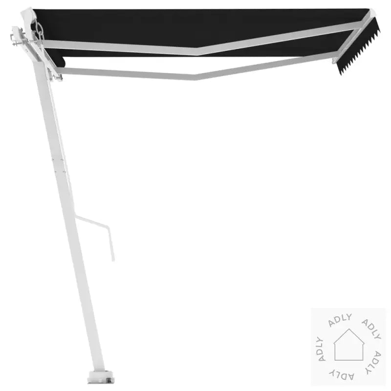Frittstående Manuell Uttrekkbar Markise 350X250 Cm Antrasitt