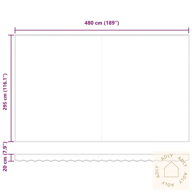 Uttrekkbar Markise Antrasitt Og Hvit 5X3 M Stoff Og Aluminium