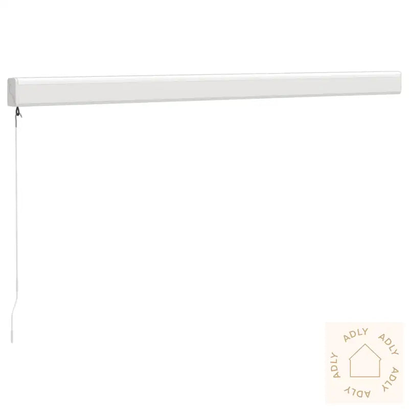 Uttrekkbar Markise Kremhvit 3X2,5 M Stoff Og Aluminium