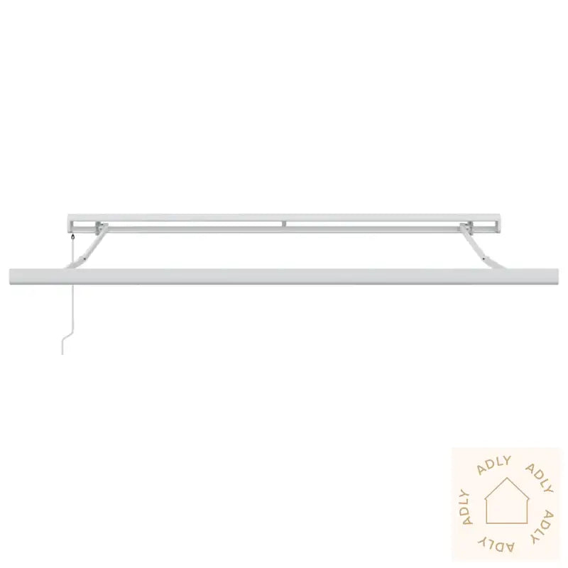 Uttrekkbar Markise Antrasitt Og Hvit 3X2,5 M Stoff Og Aluminium