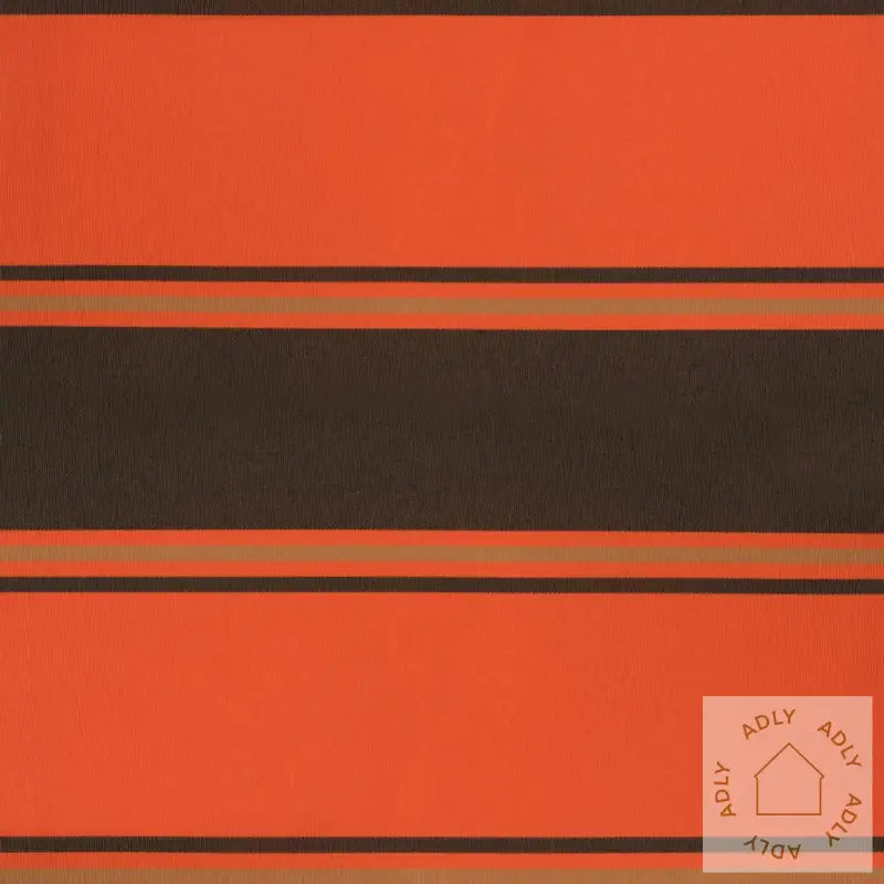 Uttrekkbar Markise Oransje Og Brun 3,5X2,5 M Stoff Og Aluminium